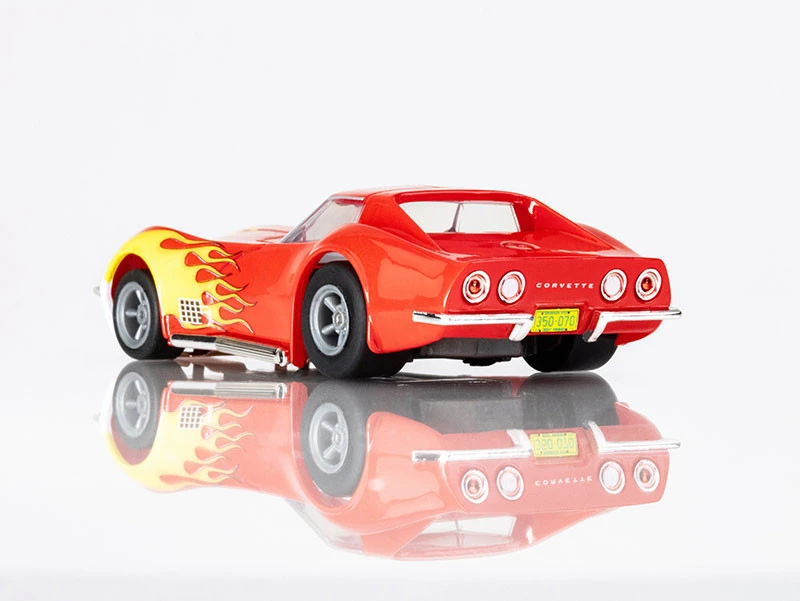 AFX 1970 Corvette Red W/Yellow Wildfire Mega G+ HO Slot Car 9 AFX 1970 Corvette Red W/Yellow Wildfire Mega G+ HO Slot Car - Image 7