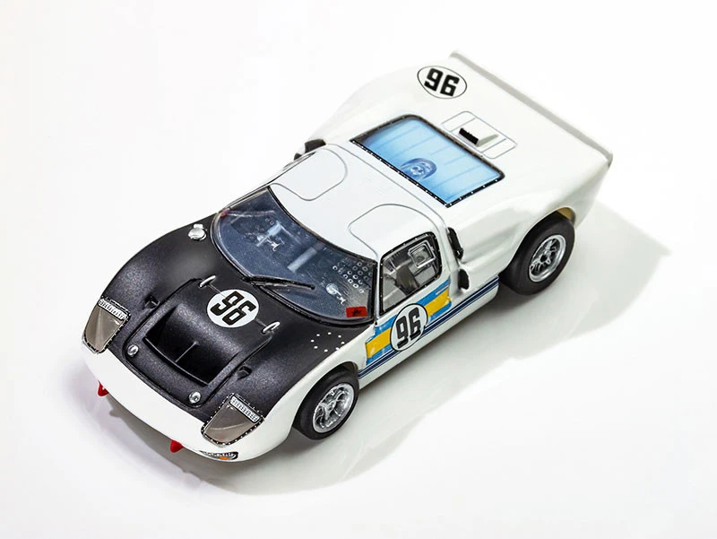 AFX Ford GT40 MKII Daytona #96 White/Black/Blue/Gold Mega G+ HO Slot Car 3 AFX Ford GT40 MKII Daytona #96 White/Black/Blue/Gold Mega G+ HO Slot Car