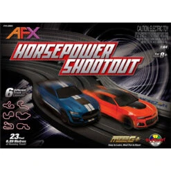 AFX Horsepower Shootout 23-Foot Mega G+ HO Slot Car Race Set