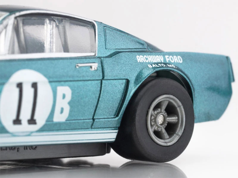 AFX 1965 Shelby Mustang GT350R Mark Donohue Blue/White Mega G+ HO Slot Car 15 AFX 1965 Shelby Mustang GT350R Mark Donohue Blue/White Mega G+ HO Slot Car - Image 13