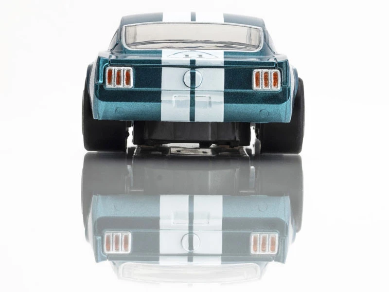 AFX 1965 Shelby Mustang GT350R Mark Donohue Blue/White Mega G+ HO Slot Car 8 AFX 1965 Shelby Mustang GT350R Mark Donohue Blue/White Mega G+ HO Slot Car - Image 6