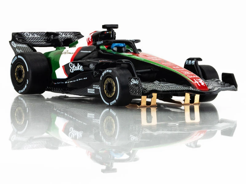 AFX Alfa Romeo F1 Monza #77 - Valtteri Bottas 2023 Mega G+ HO Slot Car 14 AFX Alfa Romeo F1 Monza #77 - Valtteri Bottas 2023 Mega G+ HO Slot Car - Image 12