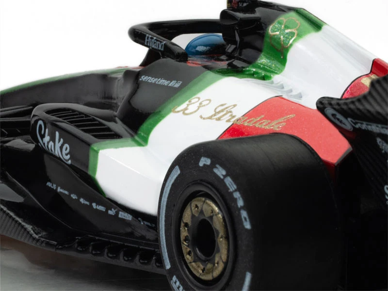 AFX Alfa Romeo F1 Monza #77 - Valtteri Bottas 2023 Mega G+ HO Slot Car 11 AFX Alfa Romeo F1 Monza #77 - Valtteri Bottas 2023 Mega G+ HO Slot Car - Image 9