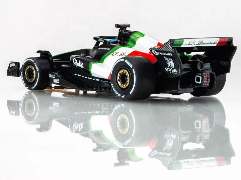 AFX Alfa Romeo F1 Monza #77 - Valtteri Bottas 2023 Mega G+ HO Slot Car 12 AFX Alfa Romeo F1 Monza #77 - Valtteri Bottas 2023 Mega G+ HO Slot Car - Image 10