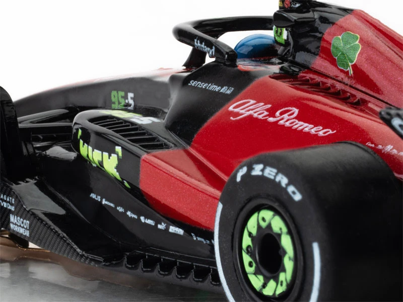AFX Alfa Romeo F1 Spa #77 - Valtteri Bottas 2023 Mega G+ HO Slot Car 11 AFX Alfa Romeo F1 Spa #77 - Valtteri Bottas 2023 Mega G+ HO Slot Car - Image 9