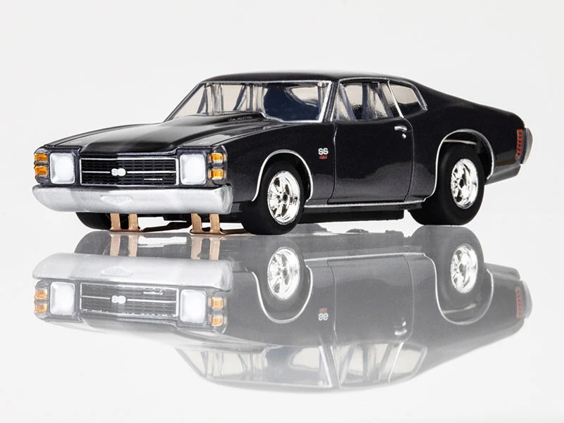 AFX 1972 Chevelle SS454 Silver/Black Mega G+ HO Slot Car 4 AFX 1972 Chevelle SS454 Silver/Black Mega G+ HO Slot Car - Image 2