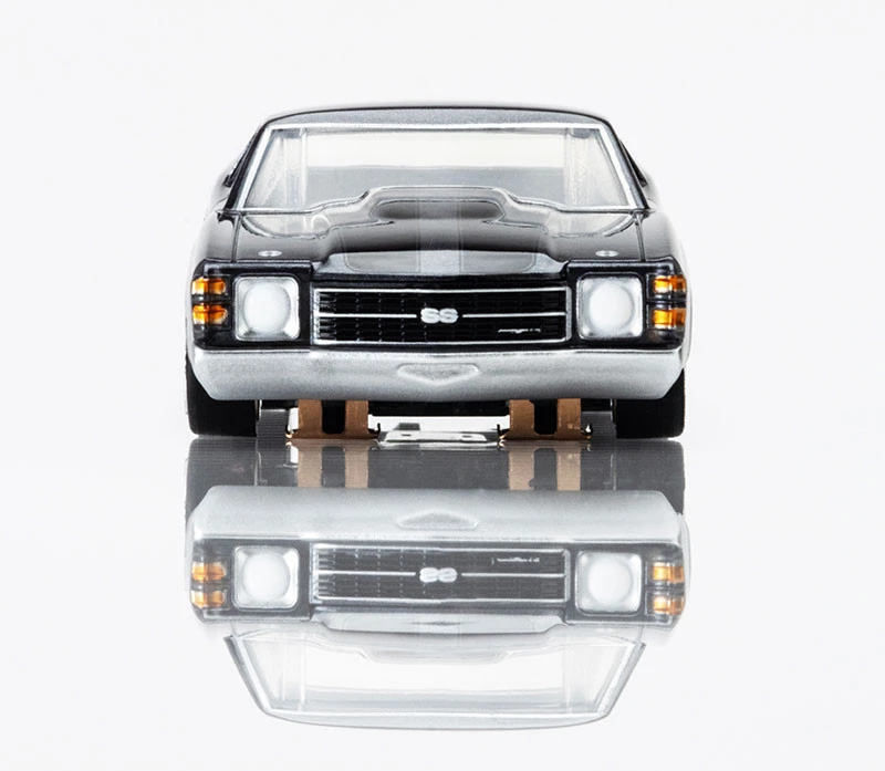 AFX 1972 Chevelle SS454 Silver/Black Mega G+ HO Slot Car 6 AFX 1972 Chevelle SS454 Silver/Black Mega G+ HO Slot Car - Image 4