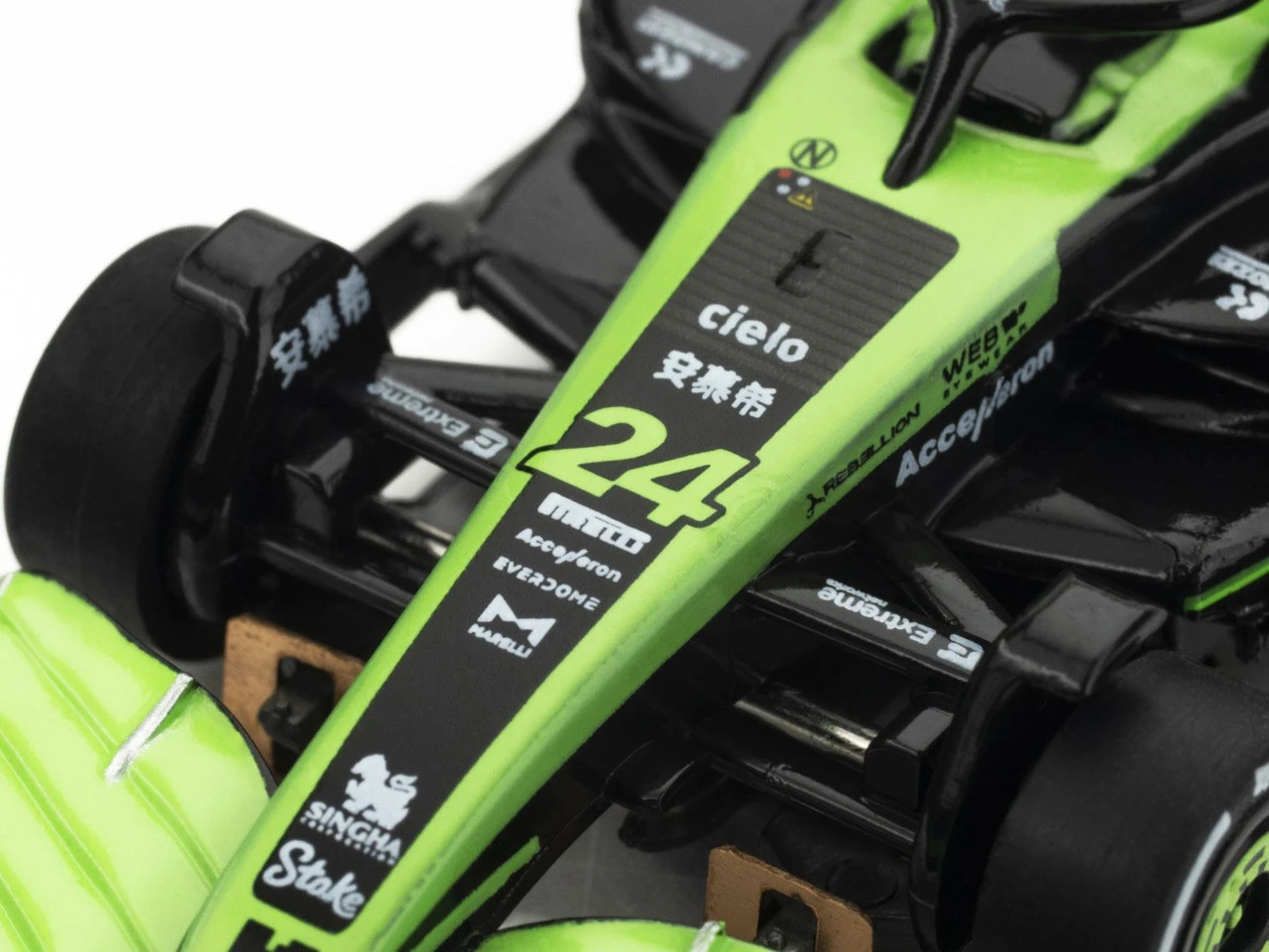 AFX Sauber F1 #24 C44 Stake FY Mega G+ HO Slot Car 13 AFX Sauber F1 #24 C44 Stake FY Mega G+ HO Slot Car - Image 11