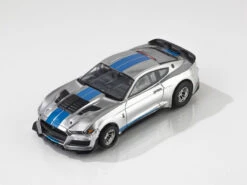 AFX 2022 Shelby Mustang GT500KR Silver/Blue Mega G+ HO Slot Car