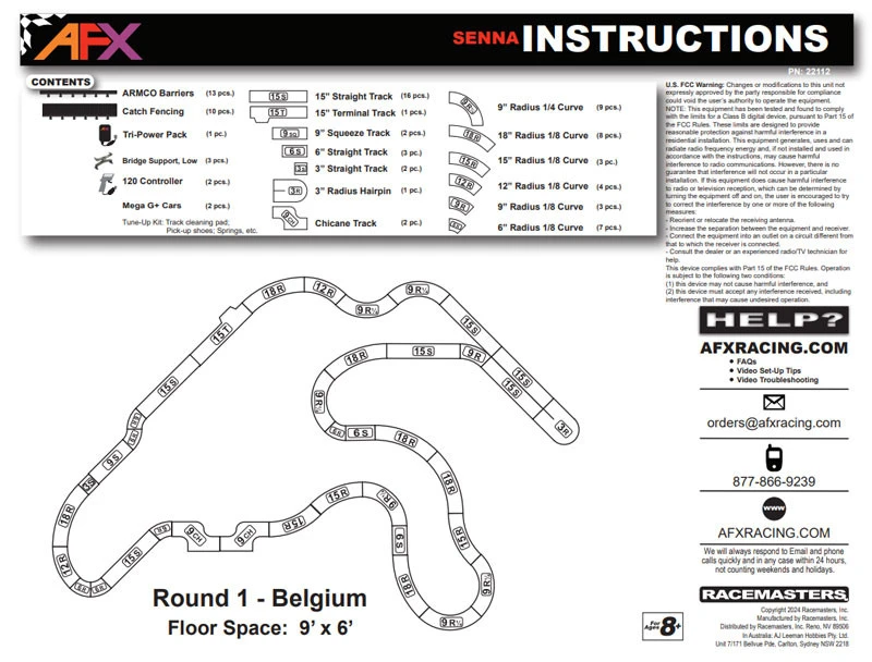 AFX Ayrton Senna Limited Edition Mega G+ HO Slot Car Race Set 7 AFX Ayrton Senna Limited Edition Mega G+ HO Slot Car Race Set - Image 5