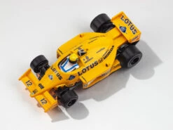 AFX 1987 Lotus 99T Yellow/Blue Mega G+ HO Slot Car
