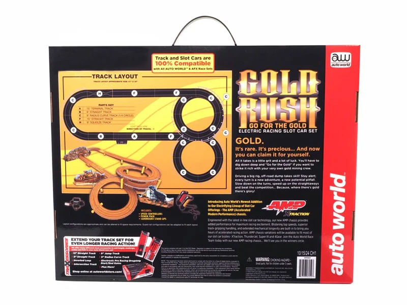 Auto World Gold Rush "Go For The Gold" 18-Foot HO Slot Car Race Set 7 Auto World Gold Rush "Go For The Gold" 18-Foot HO Slot Car Race Set - Image 5
