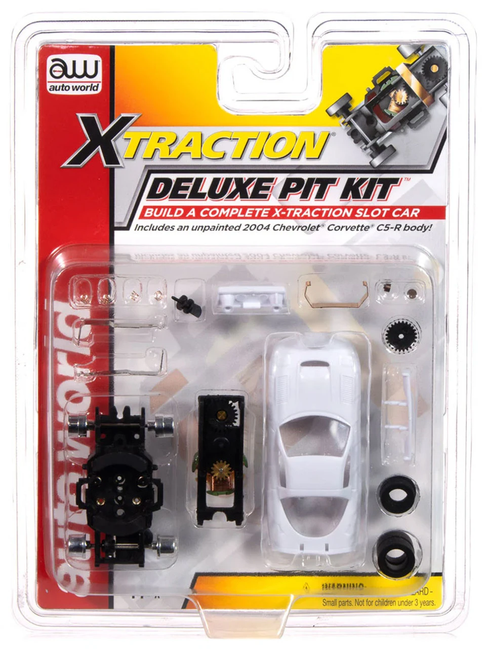 Auto World X-Traction Deluxe Pit Kit (with 2004 Chevrolet Corvette C5-R Body) HO Slot Car 3 Auto World X-Traction Deluxe Pit Kit (with 2004 Chevrolet Corvette C5-R Body) HO Slot Car