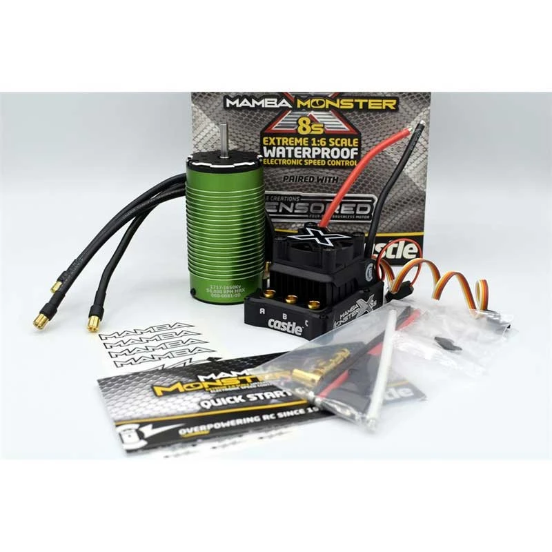 Castle Creations 1/6 Mamba Monster X 8S 33.6V ESC W/1717-1650KV Brushless Motor 5 Castle Creations 1/6 Mamba Monster X 8S 33.6V ESC W/1717-1650KV Brushless Motor - Image 3