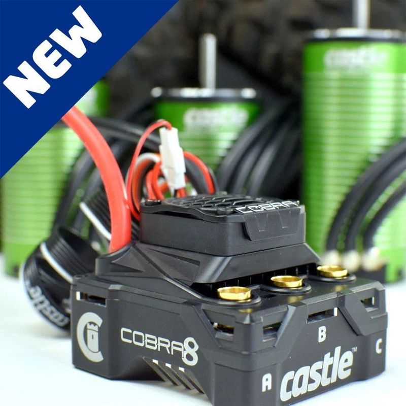 Castle Creations Cobra 8, 25.2V ESC With 1512-1800kV Sensored Motor Combo 4 Castle Creations Cobra 8, 25.2V ESC With 1512-1800kV Sensored Motor Combo - Image 2