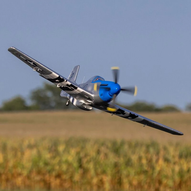 E-Flite P-51D Mustang 1.2m BNF Bind-N-Fly Basic With AS3X And SAFE Select “Cripes A’Mighty 3rd” RC Airplane 7 E-Flite P-51D Mustang 1.2m BNF Bind-N-Fly Basic With AS3X And SAFE Select “Cripes A’Mighty 3rd” RC Airplane - Image 5