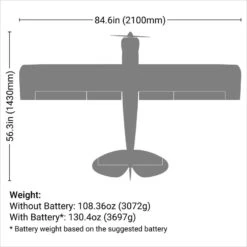 E-Flite Carbon-Z Cub SS 2.1m BNF Bind-N-Fly Basic With AS3X And SAFE Select RC Airplane -RC Superstore EFL124500 19 64809.1738642242
