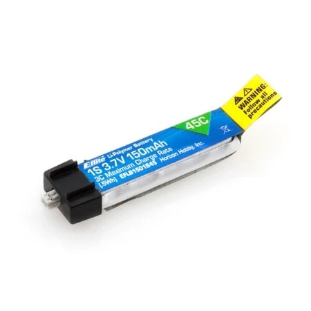 E-Flite 150mAh 1-Cell 3.7V 45C Li-Po Battery For Blade Nano QX 3 E-Flite 150mAh 1-Cell 3.7V 45C Li-Po Battery For Blade Nano QX