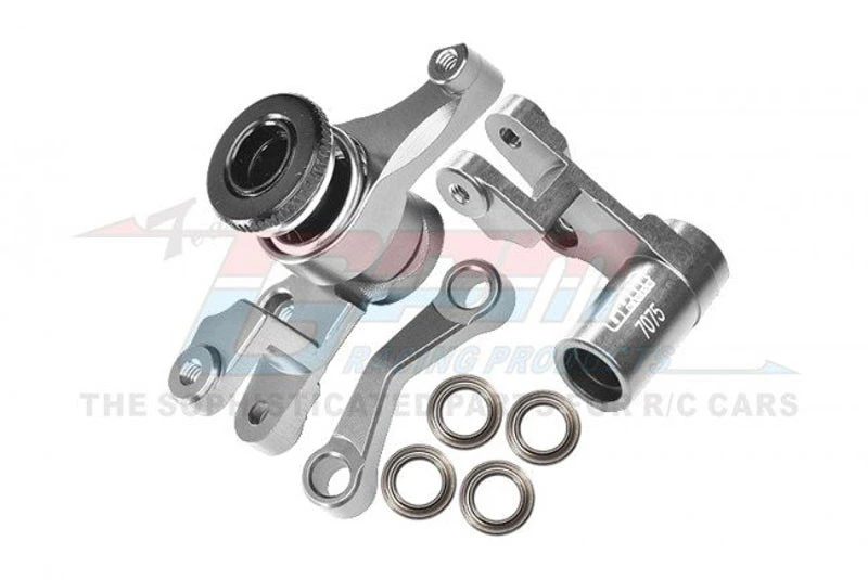 GPM Silver Aluminum 7075-T6 Front Steering Assembly 3 GPM Silver Aluminum 7075-T6 Front Steering Assembly
