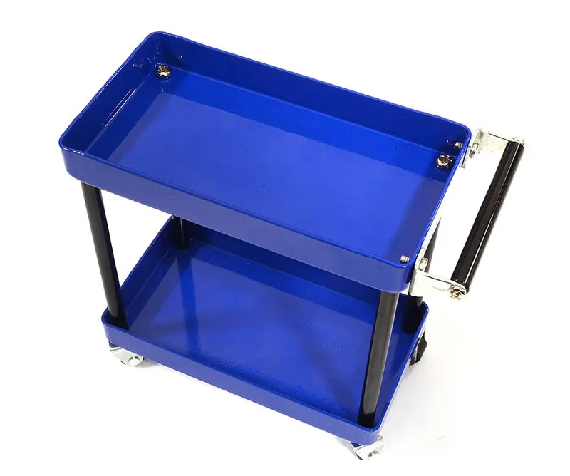 Integy 1/10 Scale Model (Blue) 2-Tier Rolling Metal RC Storage Organizer Cart 3 Integy 1/10 Scale Model (Blue) 2-Tier Rolling Metal RC Storage Organizer Cart