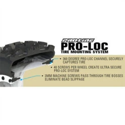 Pro-Line X-Maxx Badlands MX43 Pre-Mounted On Pro-Loc Impulse Black/Grey Wheels -RC Superstore PRO1013113 5 12593.1562665598