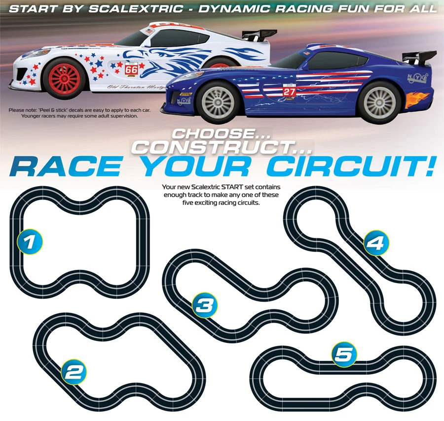 Scalextric START GT America 1/32 Slot Car Track Set 4 Scalextric START GT America 1/32 Slot Car Track Set - Image 2