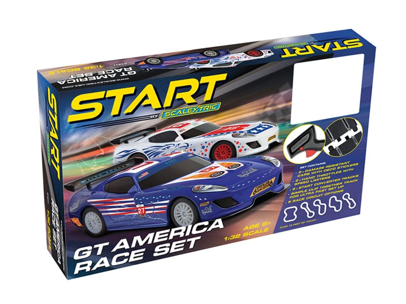 Scalextric START GT America 1/32 Slot Car Track Set 3 Scalextric START GT America 1/32 Slot Car Track Set