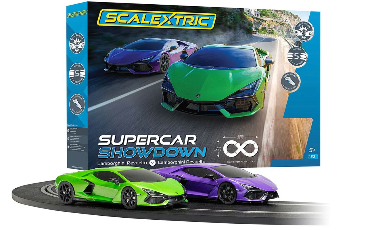 Scalextric Supercar Showdown 1/32 Slot Car Track Set 3 Scalextric Supercar Showdown 1/32 Slot Car Track Set