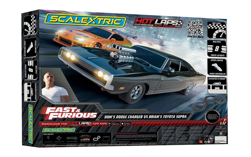 Scalextric Fast And Furious Hot Laps Race Set 1/32 Slot Car Track Set 4 Scalextric Fast And Furious Hot Laps Race Set 1/32 Slot Car Track Set - Image 2