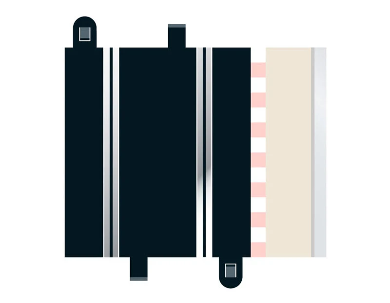 Scalextric 1/32 Half Straight 175mm (2) 3 Scalextric 1/32 Half Straight 175mm (2)