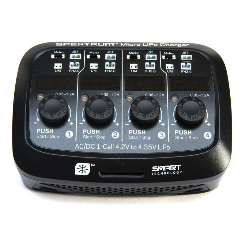 Spektrum S44 Micro 4 Port AC/DC 1S LiPo Charger 3 Spektrum S44 Micro 4 Port AC/DC 1S LiPo Charger