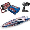 Traxxas Spartan SR VXL-6S Brushless 50+MPH RC Speed Boat COMBO W/6S & Dual Charger -RC Superstore TRA103076 4 RED C1 47276.1724271311