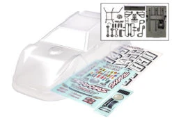 Traxxas Slash Late Model Clear Body (Includes Front And Rear Body Latches And Body Support For Clipless Mounting)