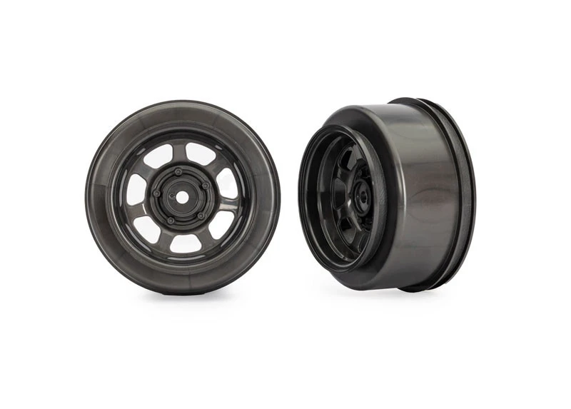 Traxxas Dirt Oval Graphite Gray Dual Profile (2.2” Outer, 3.0” Inner) Wheels (2WD Front Only) (2) 3 Traxxas Dirt Oval Graphite Gray Dual Profile (2.2” Outer, 3.0” Inner) Wheels (2WD Front Only) (2)