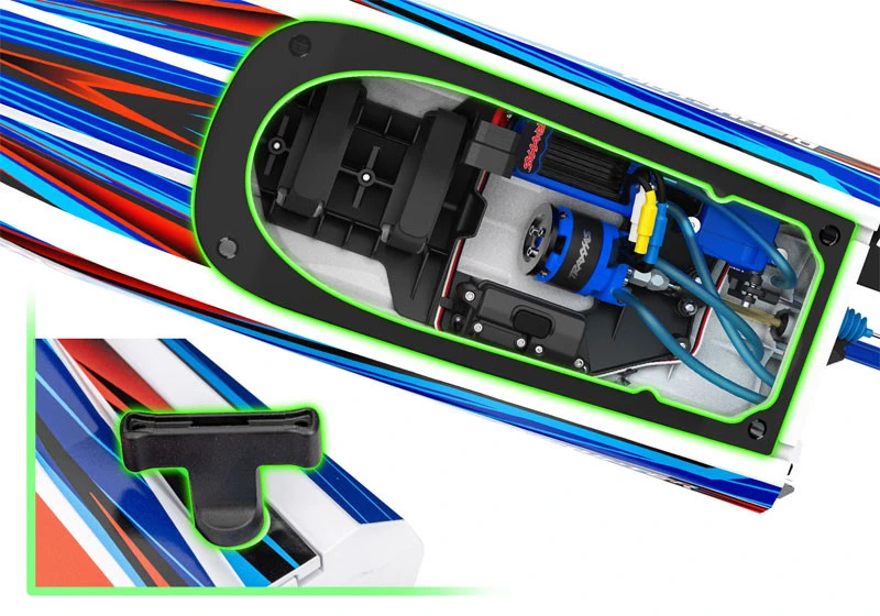 Traxxas Disruptor VXL-4s Brushless Race Boat W/ Rapid-Right Self-Righting COMBO W/4S & Charger 18 Traxxas Disruptor VXL-4s Brushless Race Boat W/ Rapid-Right Self-Righting COMBO W/4S & Charger - Image 16