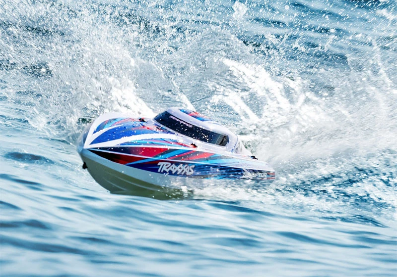 Traxxas Disruptor VXL-4s Brushless Race Boat W/ Rapid-Right Self-Righting COMBO W/4S & Charger 4 Traxxas Disruptor VXL-4s Brushless Race Boat W/ Rapid-Right Self-Righting COMBO W/4S & Charger - Image 2
