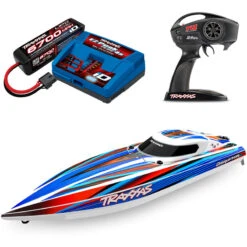 Traxxas Disruptor VXL-4s Brushless Race Boat W/ Rapid-Right Self-Righting COMBO W/4S & Charger