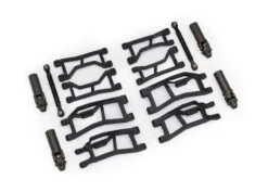 Traxxas Black HD WideMaxx Suspension Kit: Mini Maxx