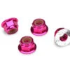 Traxxas Pink Aluminum 4mm Flanged Wheel Nuts (4)
