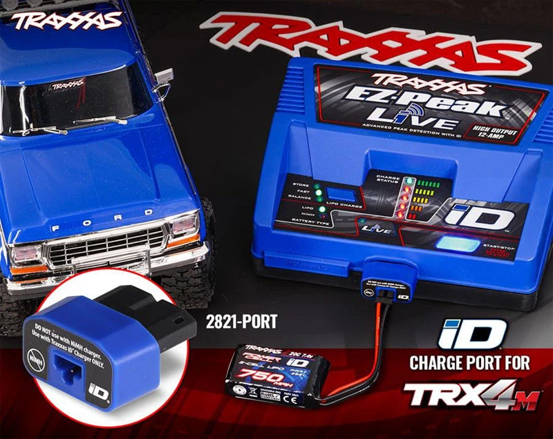 Traxxas TRX4M ID 2-Amp Charging Port: For Charging #2821 2-Cell LiPo Battery With Traxxas EZ-Peak ID Chargers 6 Traxxas TRX4M ID 2-Amp Charging Port: For Charging #2821 2-Cell LiPo Battery With Traxxas EZ-Peak ID Chargers - Image 4
