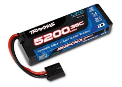 Traxxas 5200mAh 7.4V 2S 2-Cell HardCase LiPo Battery W/iD Connector