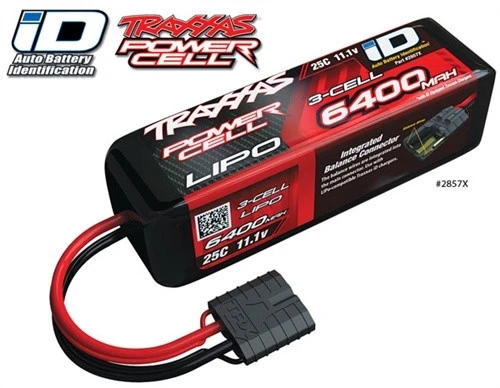 Traxxas 6400mAh 25C 11.1V 3S 3-Cell ID LiPo Battery 3 Traxxas 6400mAh 25C 11.1V 3S 3-Cell ID LiPo Battery