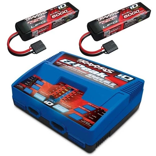 Traxxas EZ-Peak DUAL LiPo Charger & 2x 5000mAh 3S Batts SPARTAN 6S LIPO COMBO 3 Traxxas EZ-Peak DUAL LiPo Charger & 2x 5000mAh 3S Batts SPARTAN 6S LIPO COMBO