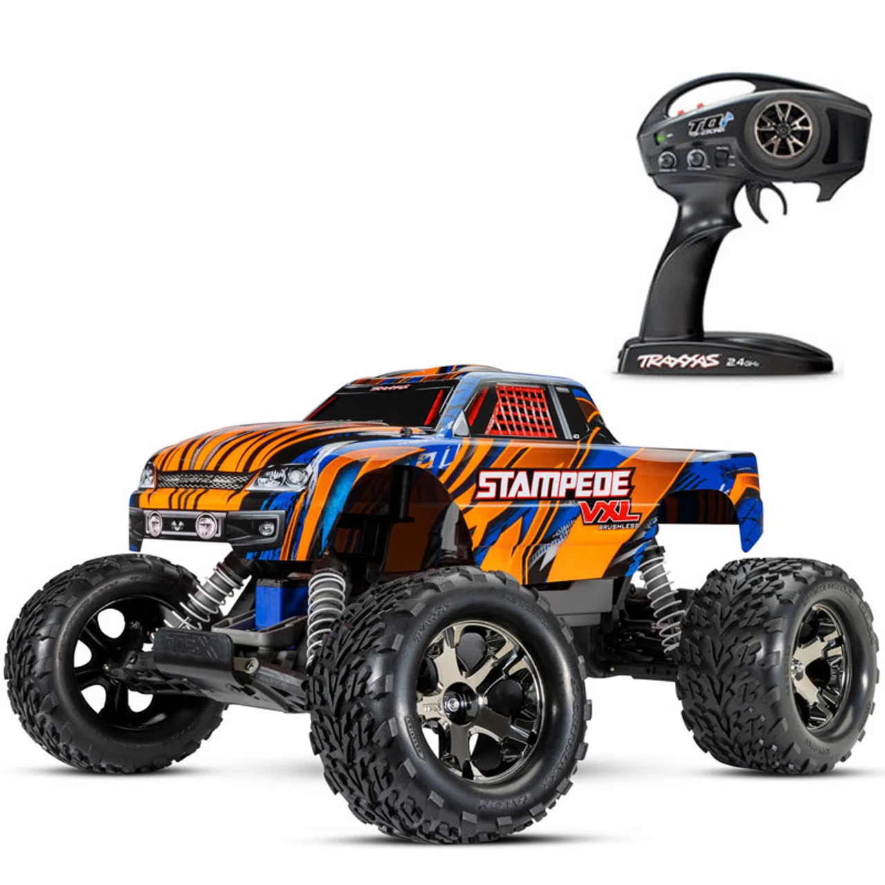 Traxxas Stampede VXL Brushless 2WD RC Truck W/TSM & Pro Series Magnum 272R (no Batt/charger) 3 Traxxas Stampede VXL Brushless 2WD RC Truck W/TSM & Pro Series Magnum 272R (no Batt/charger)