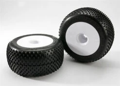 Traxxas Response Pro Tires & White Dished Wheels W/17mm Splined Hex (2)