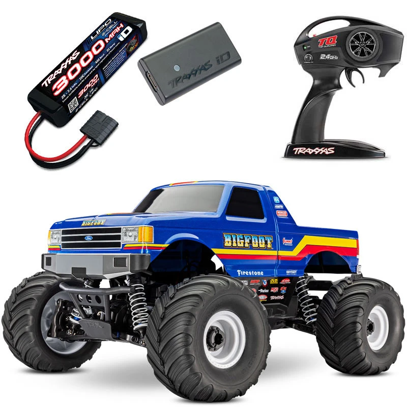 Traxxas BIGFOOT 4X4 Brushless BL-2s RTR Monster Truck & FREE LIPO BATTERY AND USB-C LIPO CHARGER 3 Traxxas BIGFOOT 4X4 Brushless BL-2s RTR Monster Truck & FREE LIPO BATTERY AND USB-C LIPO CHARGER