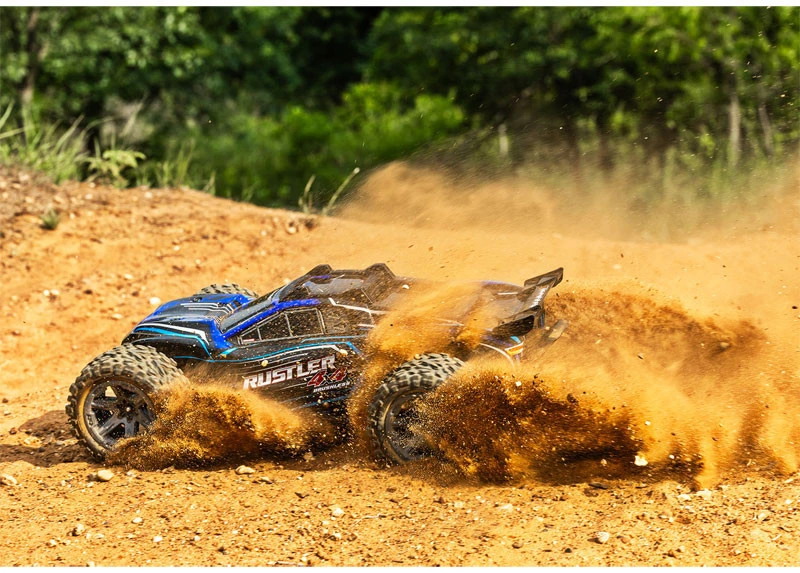 Traxxas Rustler 4X4 Brushless BL-2s RTR Stadium Truck & FREE LIPO BATTERY AND USB-C LIPO CHARGER 6 Traxxas Rustler 4X4 Brushless BL-2s RTR Stadium Truck & FREE LIPO BATTERY AND USB-C LIPO CHARGER - Image 4