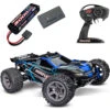 Traxxas Rustler 4X4 Brushless BL-2s RTR Stadium Truck & FREE LIPO BATTERY AND USB-C LIPO CHARGER -RC Superstore TRA67164 4 BLUE C2 55893.1743527297