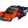 Traxxas Fox Edition Painted Slash Body Assembled With Front & Rear Latches For Clipless Mounting