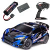 Traxxas Ford Fiesta ST Rally 1/10 AWD BL-2S Brushless RTR Car & FREE LIPO BATTERY AND USB-C LIPO CHARGER -RC Superstore TRA74154 4 BLUE C2 36149.1743528259